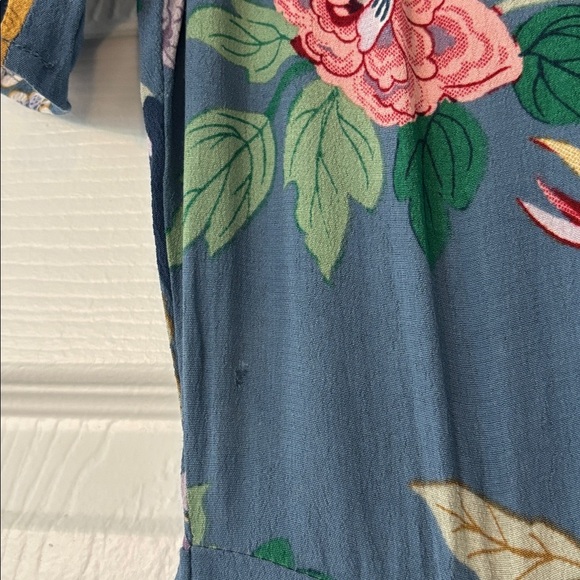 GP & JBaker x H&M Collab Floral Blue Midi Dress Size 4 - Picture 7 of 11